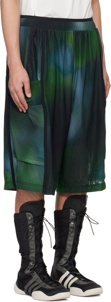 Kratke hlače Y-3 Y-3 Allover Print Mesh Shorts Zelena | JL8302, 1