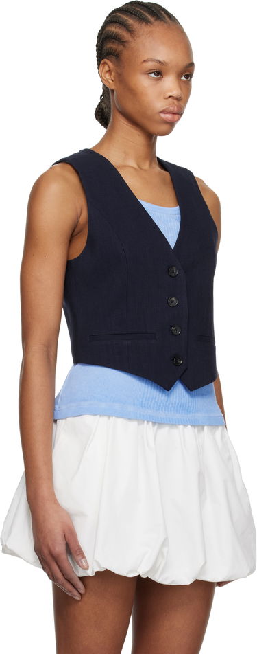 Telovnik MSGM MSGM Button Vest Rjava | 3841MDW01 257106, 4