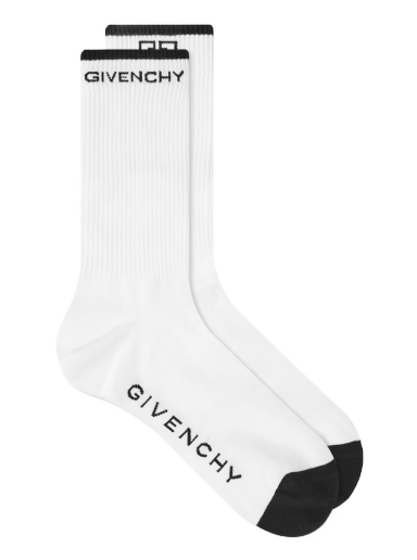 Nogavice Givenchy 4G Logo Socks Bela | BMB02A4037-116