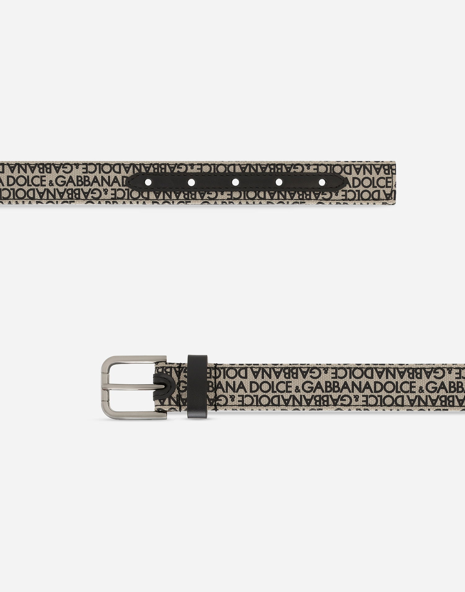 Pasovi Dolce & Gabbana Dolce & Gabbana Canvas Logo Print Belt Bež | EC0084A4352HXXCN, 1