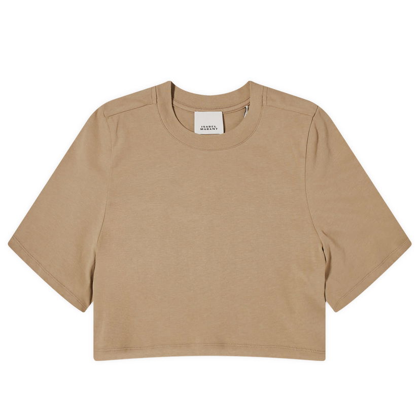 Majica ISABEL MARANT Zaely Cropped Bež | 24ETS0204FA-A1N41I