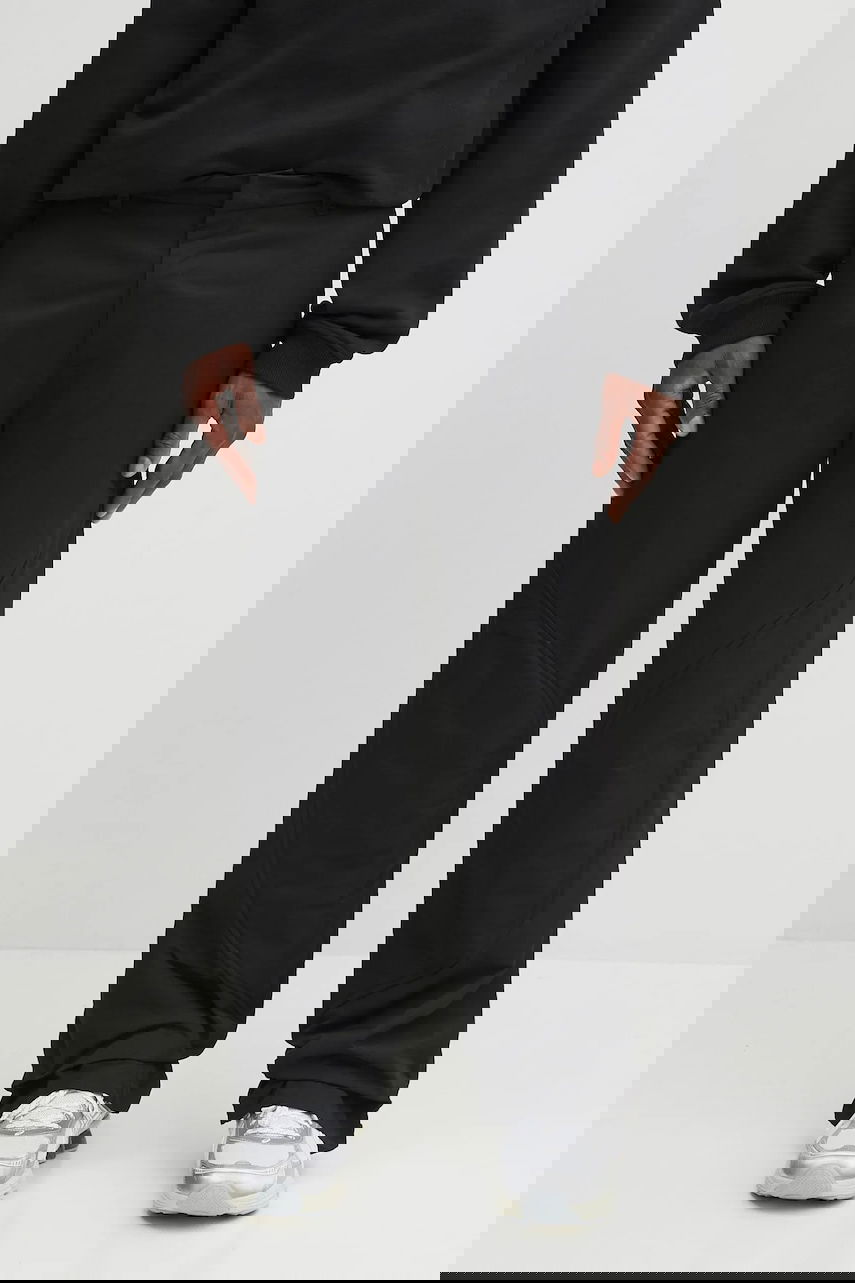 Hlače HELIOT EMIL Heliot Emil Diagonal Seam Trousers Črna | PREAW25.M.10.108.BLK01., 0