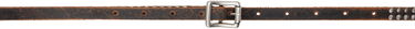 Pasovi R13 R13 Studded Skinny Belt Rjava | R13WA058-A009, 0