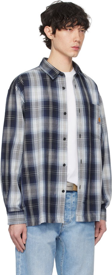 Srajce Carhartt WIP Work In Progress Blanton Check Shirt Modra | I034379, 1