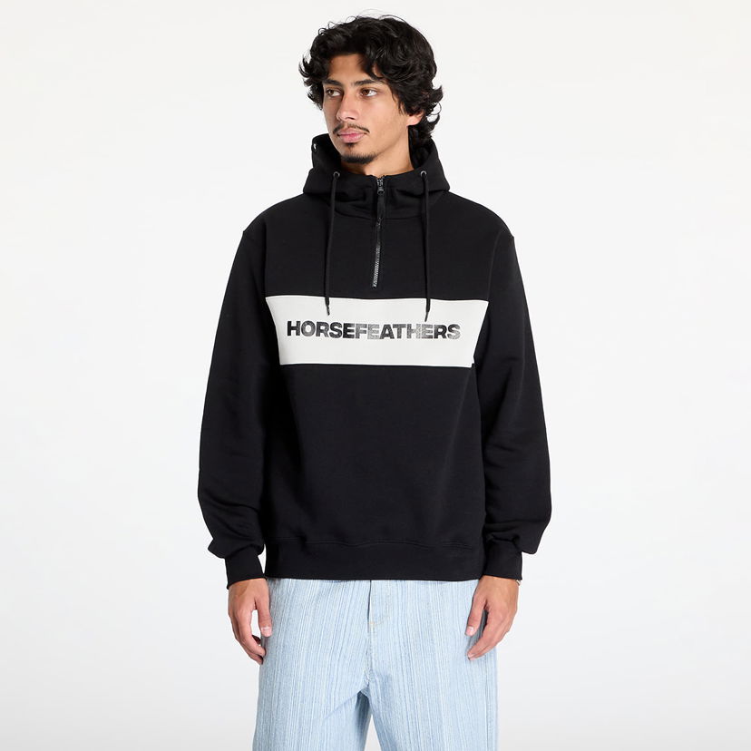 Pulover Horsefeathers Fulton Sweatshirt Black M Črna | SM1354A
