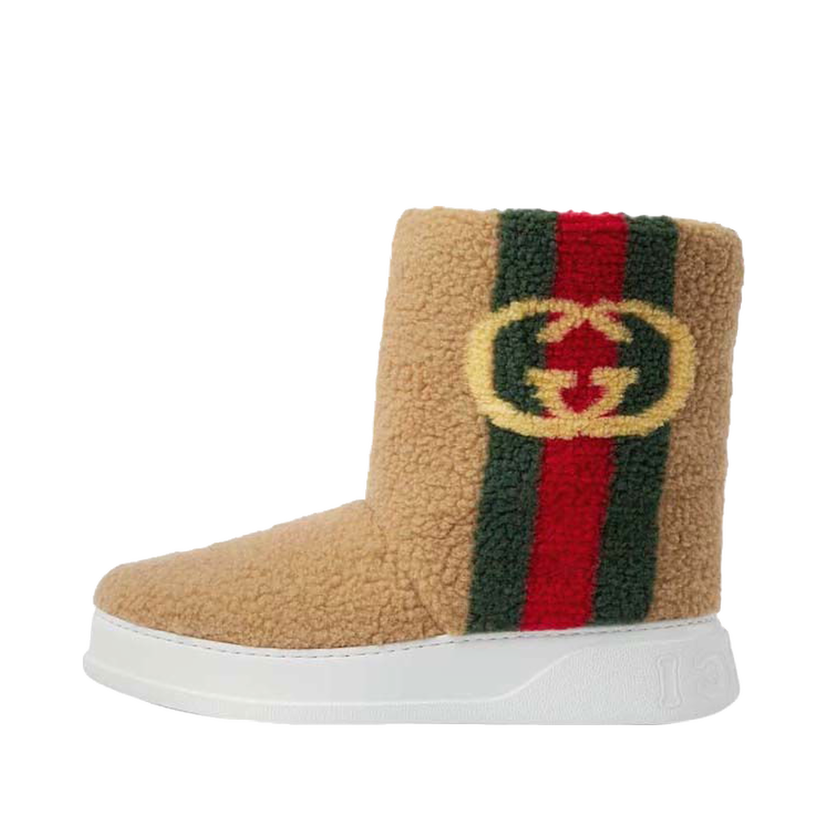 Superge in čevlji Gucci GG Ankle Boots Beige Bež | 721105 FAA1F 7404
