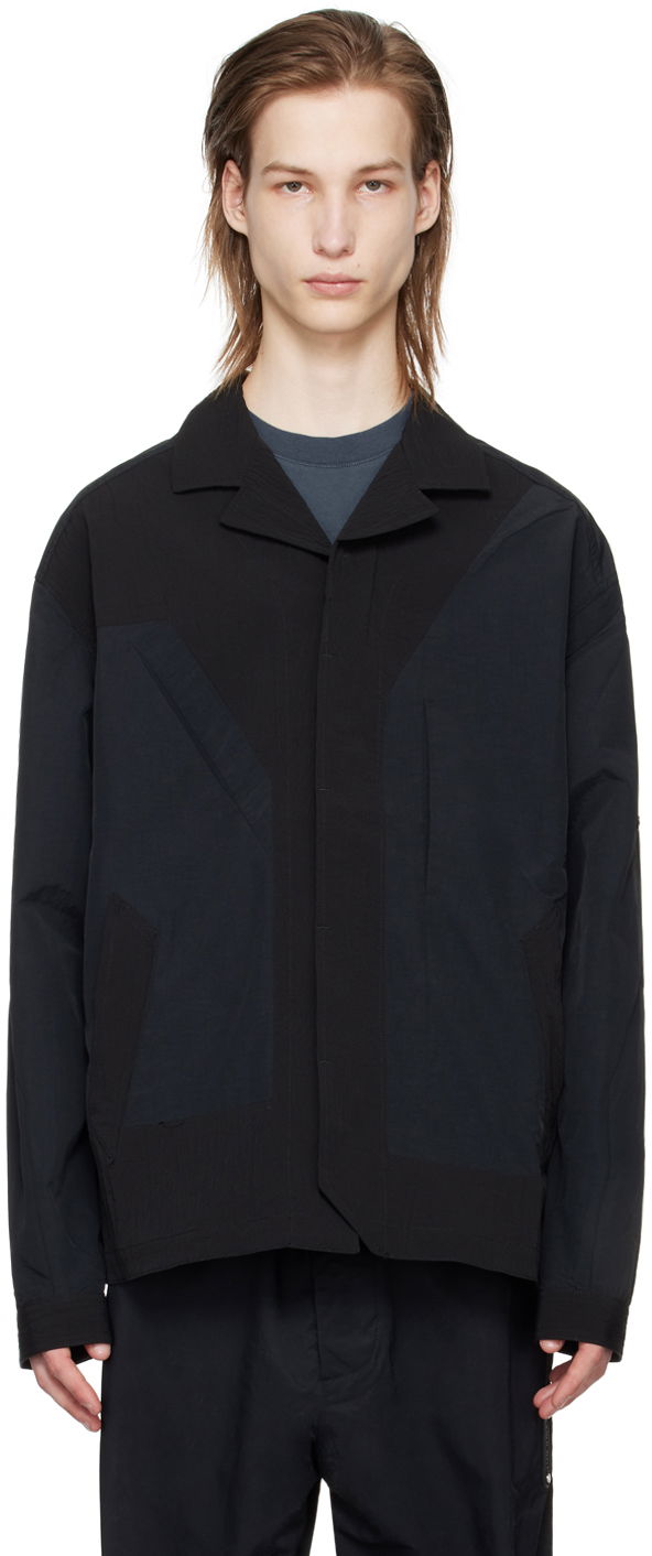Srajce A-COLD-WALL* Dual Texture Shirt Črna | ACWMSH062