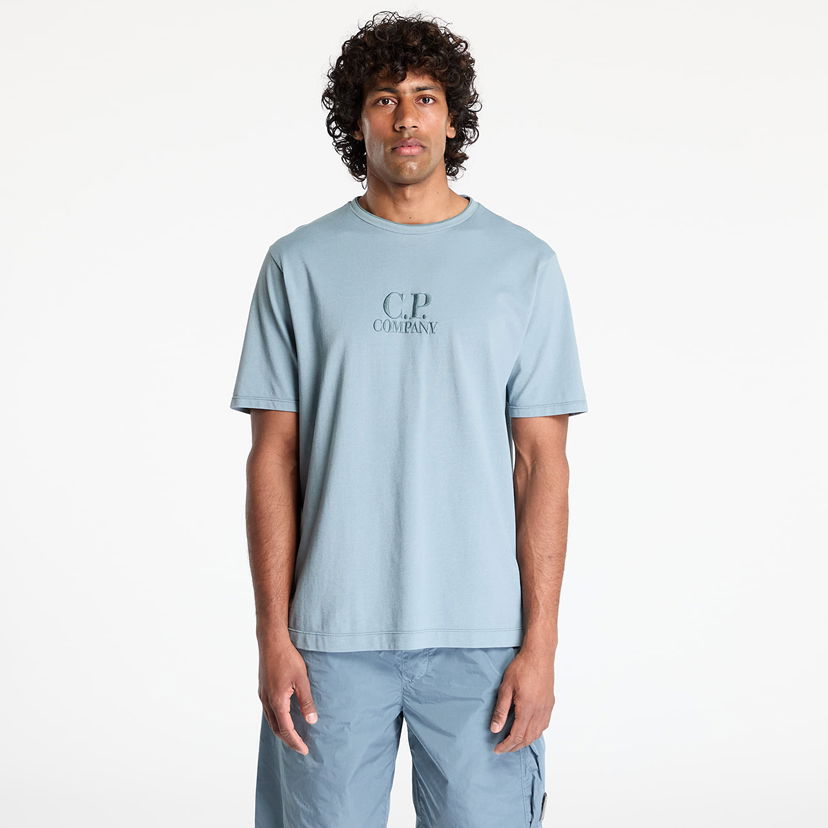 Majica C.P. Company C.P. Company Tacting Piquet Embroidery T-Shirt Modra | 18CMTS133A006263G-872