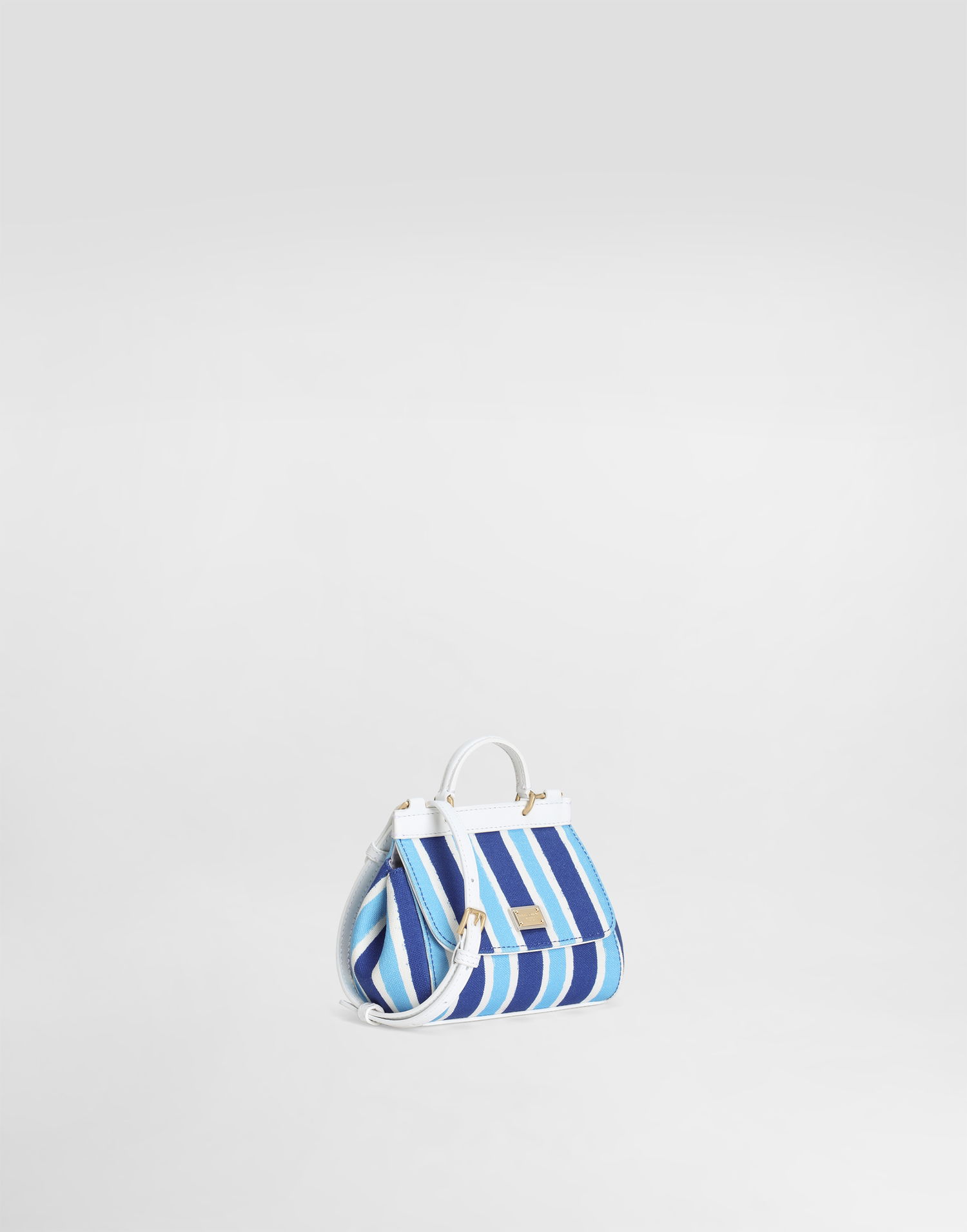 Torbica Dolce & Gabbana Dolce & Gabbana Sicily Canvas Crossbody Bag With Striped Print Modra | EB0003AD591HC5KW, 1