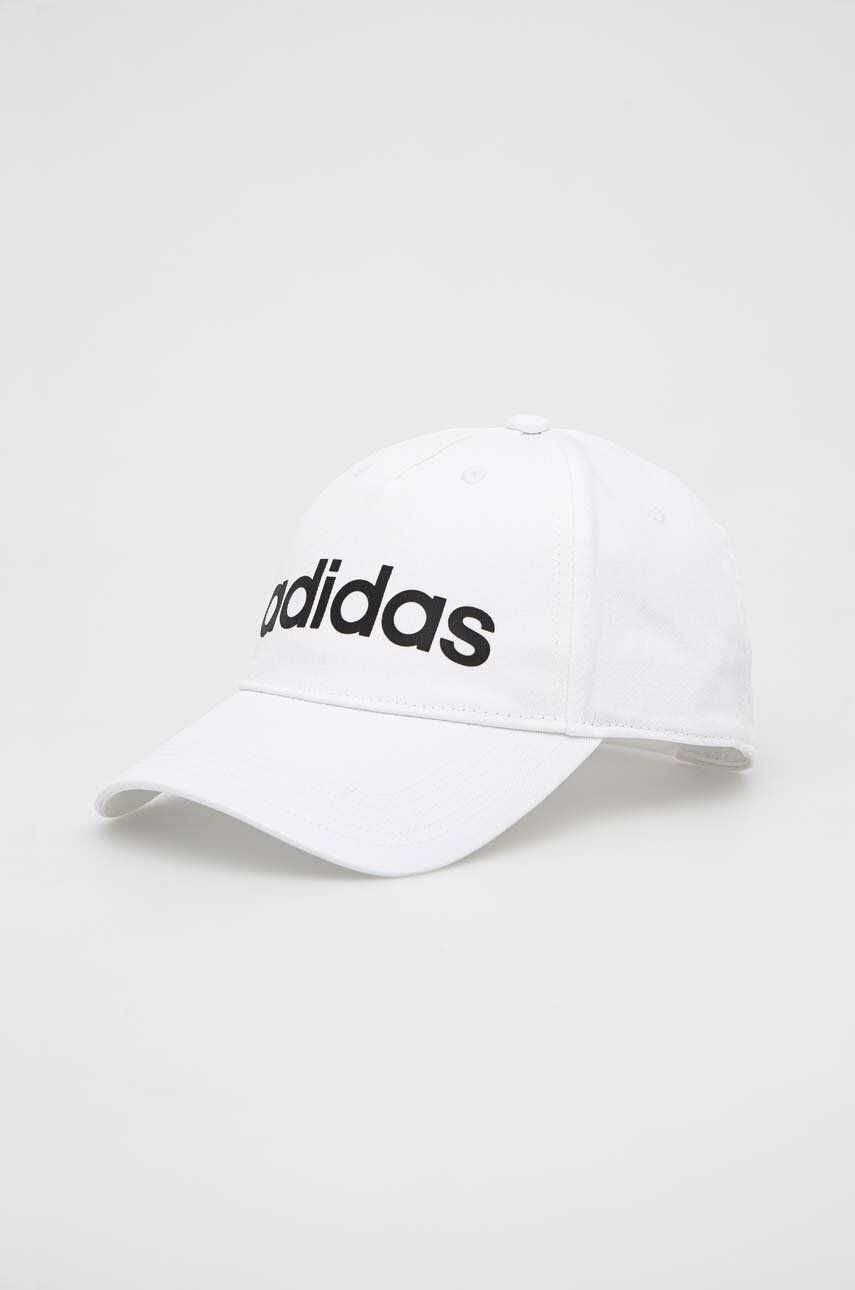 Kape in klobuki adidas Originals Kšiltovka adidas bílá barva, s potiskem Bela | IC9707, 0