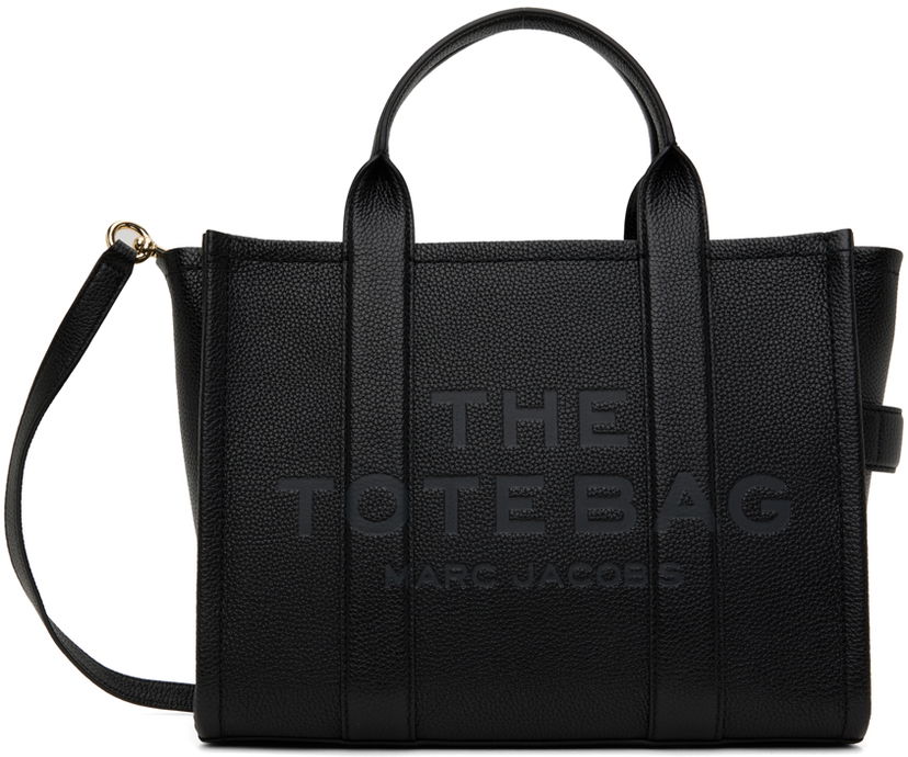 Tote bag Marc Jacobs Marc Jacobs 'The Tote Bag' Leather Medium Tote Črna | 2P3HTT044H02