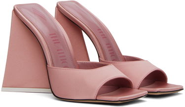 Modni dodatki The Attico Attico Devon Satin Heeled Mules Roza | 242WS000 V015, 3