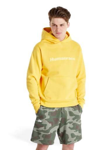 Pulover adidas Originals Pharrell Williams x Basics Hood Rumena | HG1817