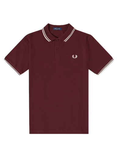 Polo majica Fred Perry Authentic Slim Fit Twin Tipped Polo Bordo | M3600-597