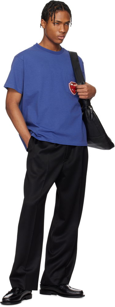 Majica Bode Bode Crest Pocket T-Shirt Modra | MRS25CS048, 3