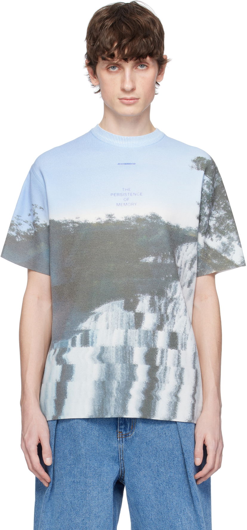 Majica ADER ERROR ADER error Half S Pull-Over Graphic T-Shirt Modra | BO01SSKT0503BL