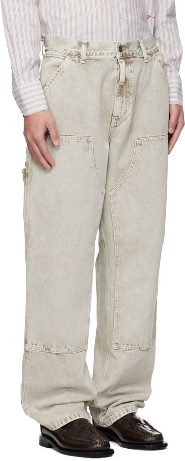 Kavbojke Carhartt WIP Carhartt WIP Double Knee Jeans Bež | I035825, 1