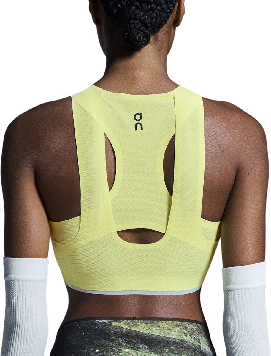 Majica brez rokavov On Running Race Crop Top Rumena | 1wf1019-0169, 1