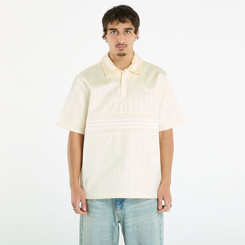 Majice in brezrokavniki adidas Originals Premium Satin Jersey Cream White/ Collegiate Orange/ White Bež | JY3923