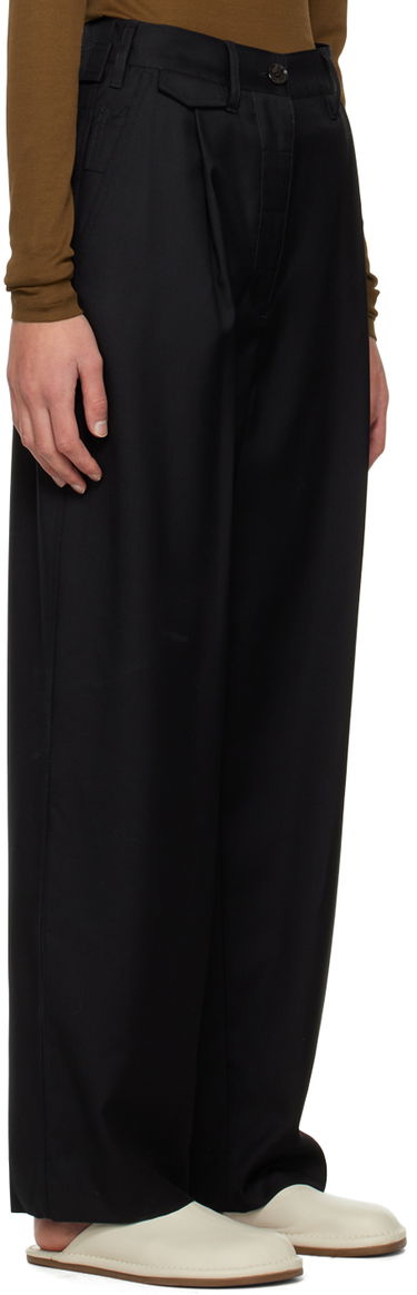 Hlače TOTEME TOTEME Fluid Trousers Črna | 224-2005-244, 1