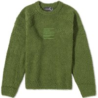 Pleteni pulover Fred Perry Raf Simons x Fluffy Crewneck Zelena | SK6518-M26, 1