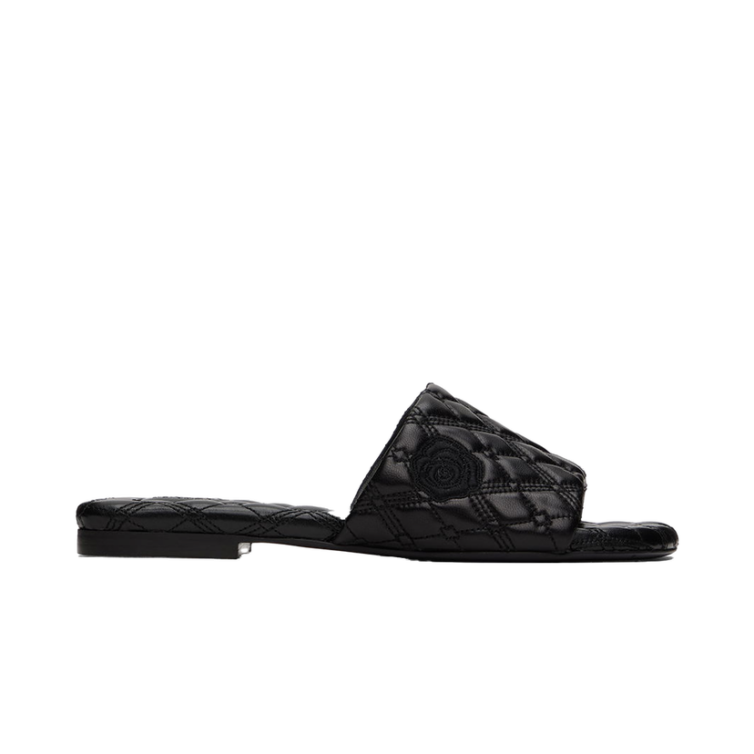 Superge in čevlji Burberry Leather Quilt Slides Črna | 8091366