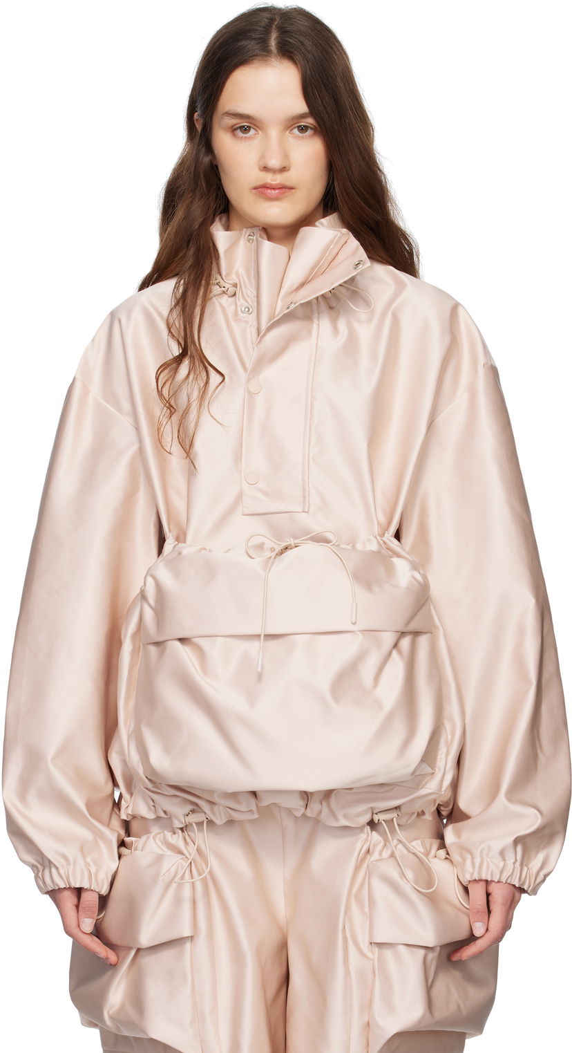 Vetrovka Simone Rocha Simone Rocha Drawstring Cargo Flap Pocket Jacket Roza | 6117 1221