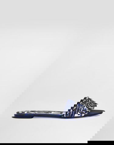 Modni dodatki Dolce & Gabbana Dolce & Gabbana Embroidered Slides Modra | CQ0571AV804HA3OB, 0