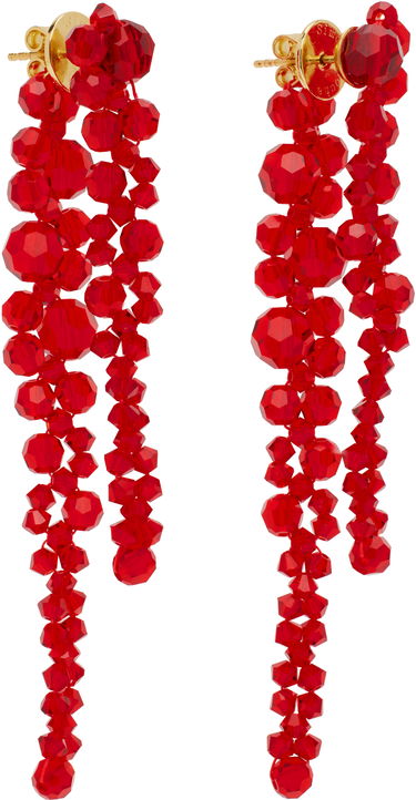 Uhani Simone Rocha Simone Rocha Double Pierce Through Drip Earrings Bela | ERG520 0903, 4