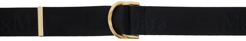 Pasovi Max Mara Max Mara Afosi Webbing Belt Črna | 45060124600