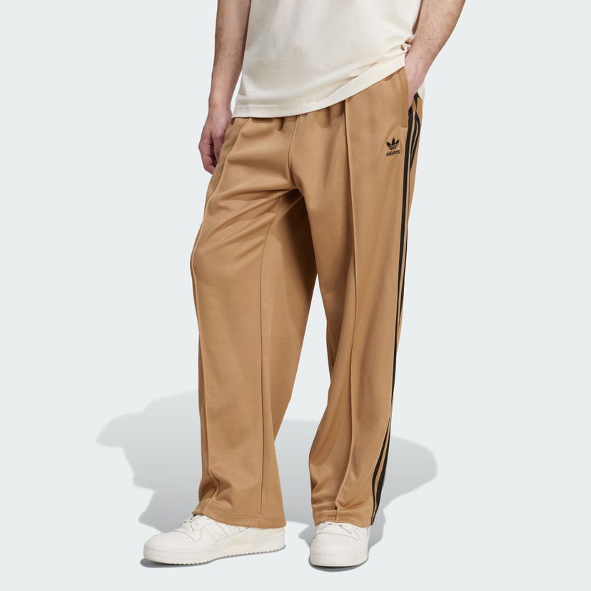 Trenirka adidas Performance Adicolor Firebird Baggy Fit Track Pants Rjava | JY1419