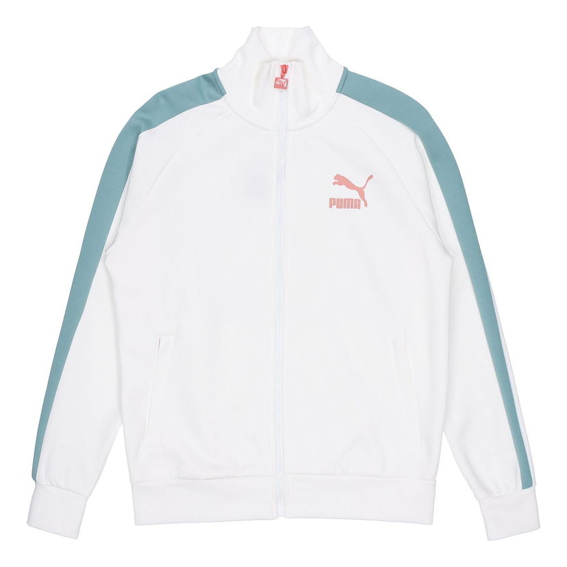 Trenirka Puma Iconic Running Colorblock Stand Collar Jacket Bela | 531377-57