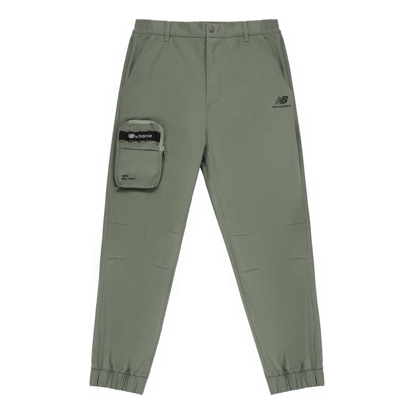 Cargo hlače New Balance Cargo Joggers Zelena | AMP14334-OLG