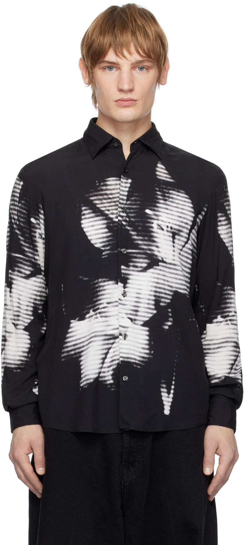 Srajce BOSS Graphic Print Shirt Črna | 50534295