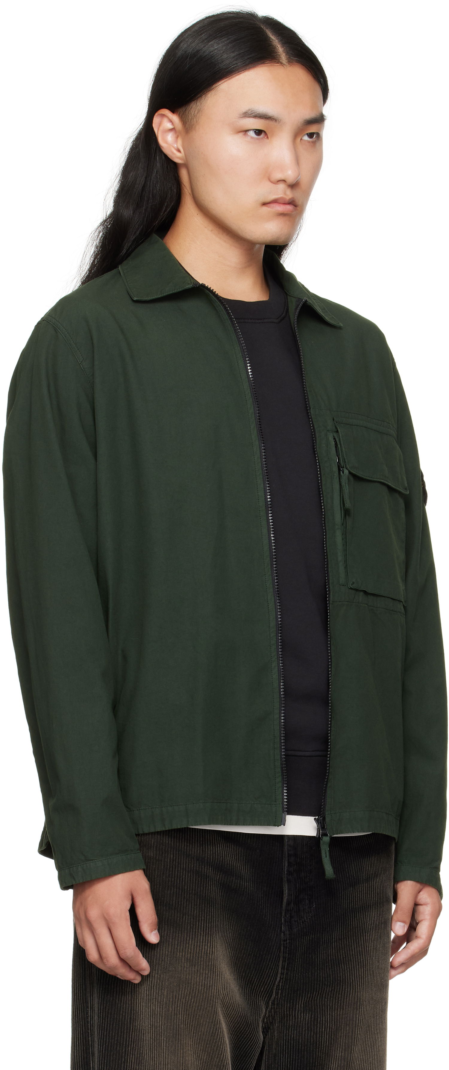 Jakna Stone Island Canvas Weave Cotton Jacket Zelena | K2S15 1200004 S0179, 1