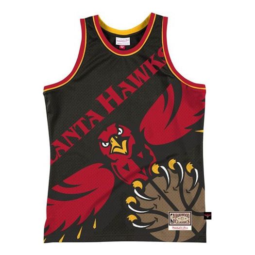 Majica brez rokavov Mitchell & Ness Mitchell & Ness Atlanta Hawks Tank Črna | MSTKBW19146-AHABLCK