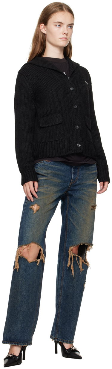 Pleteni pulover We11done Sailor Knit Cardigan Črna | WD-KC2-24-632-W-BK, 3
