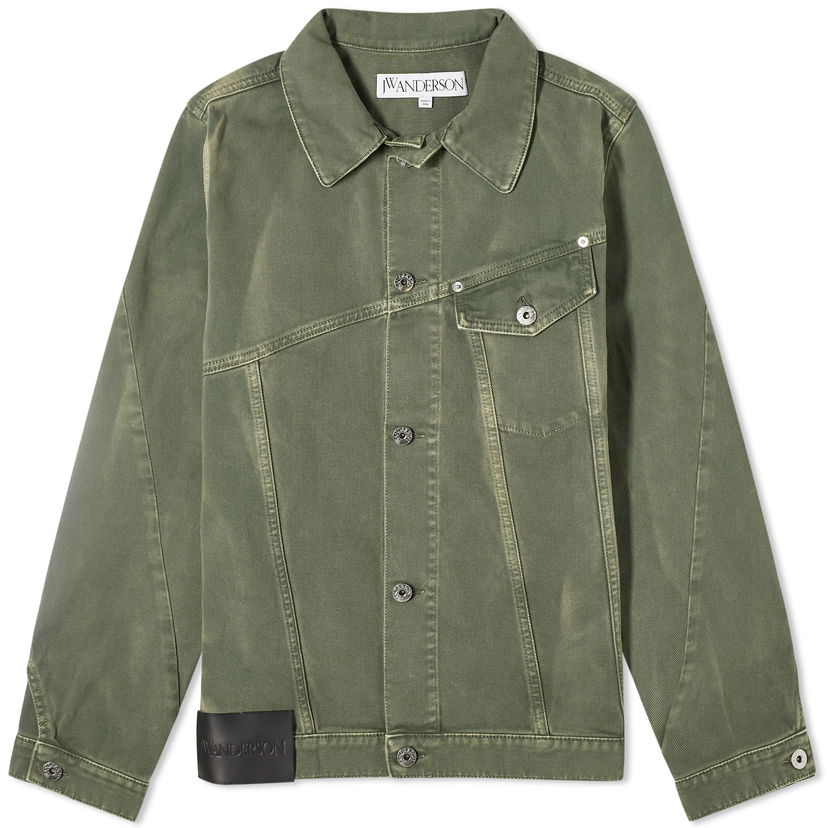 Jakna JW Anderson Twisted Denim Jacket Zelena | DJ0030-PG1522-500