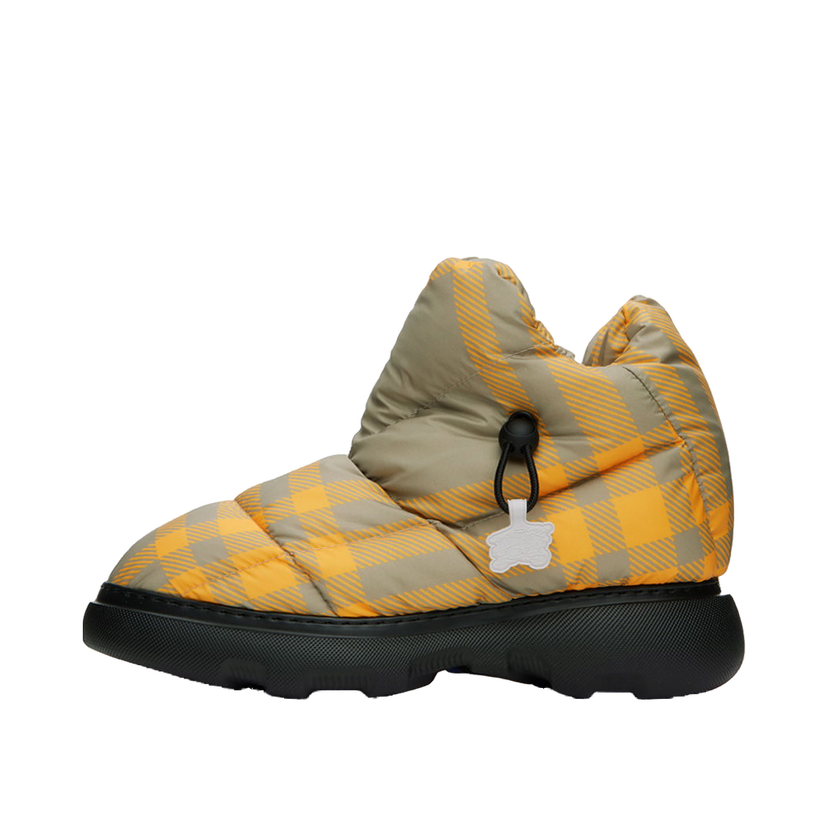 Superge in čevlji Burberry Check Pillow Boots "Orange Taupe" Oranžna | 8074743