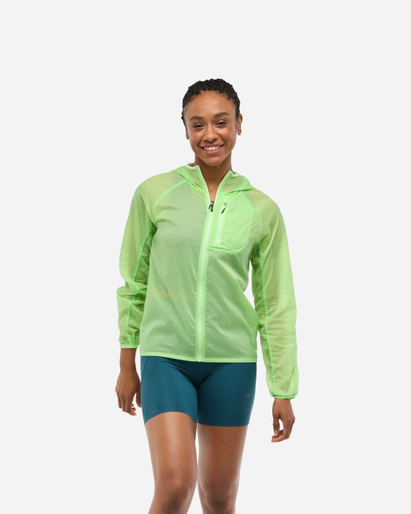 Vetrovka Hoka One One Skyflow Lightweight Running Jacket Zelena | 1141671-TRTP