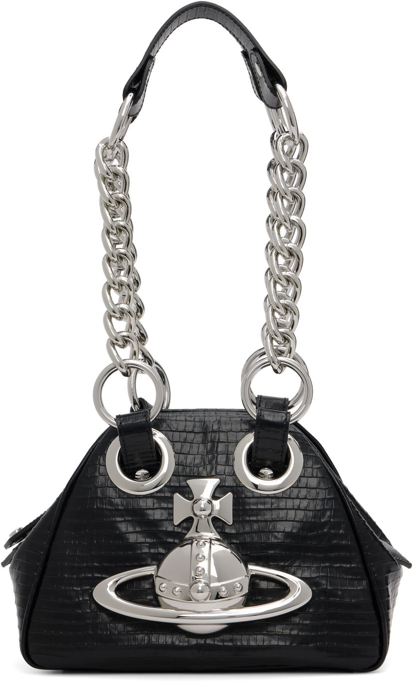 Torbica Vivienne Westwood Vivienne Westwood Archive Orb Chain Handbag Črna | 46020008W-L00C0-