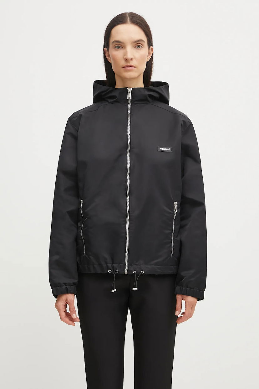 Jakna Coperni Coperni Horn Hooded Jacket Črna | COPOW13F3003
