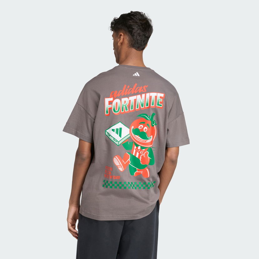 Majica adidas Performance adidas X Fortnite Graphic Loose Fit T-Shirt Siva | JV7965