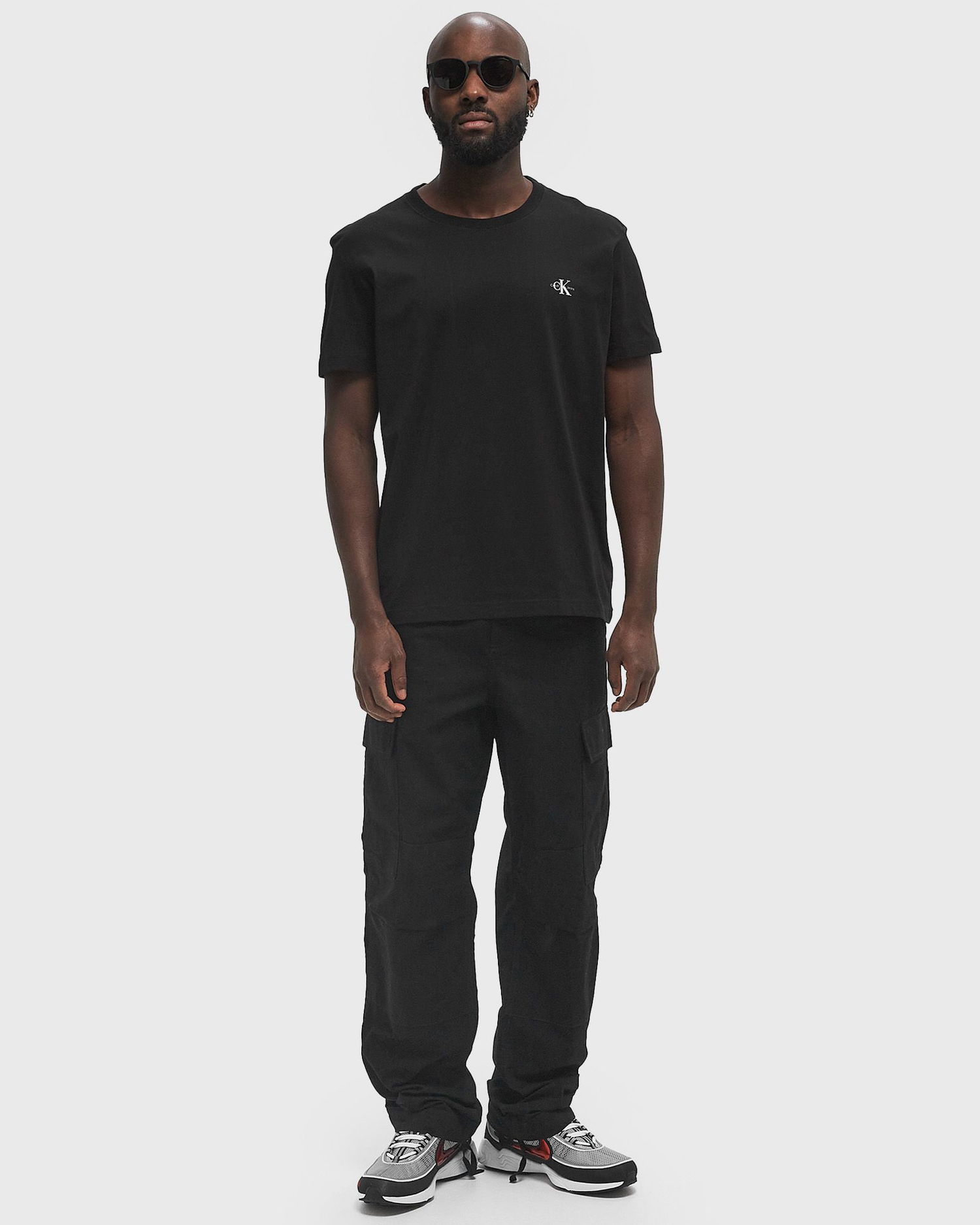 Majica CALVIN KLEIN Calvin Klein Jeans Monologo 2 Pack T-Shirt Regular Fit Črna | J30J3201990GO, 1