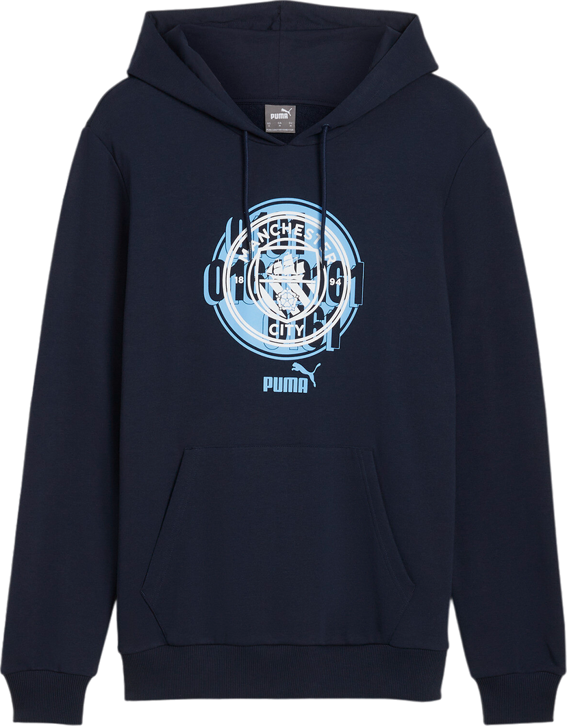 Pulover Puma Manchester City ftblCulture Hoodie Mornarica | 777776-42