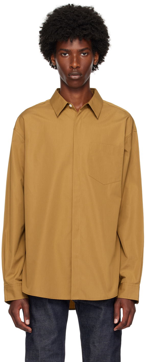 Srajce CALVIN KLEIN Beige Classic Shirt Oranžna | 81EM115
