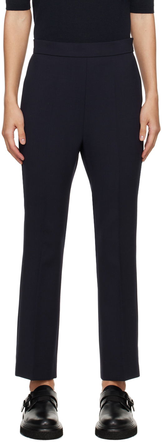 Hlače Max Mara Max Mara Slim-Fit Dress Trousers Modra | 2411131081600