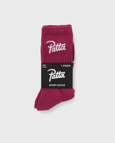 Nogavice Patta Script Logo Sport Socks Bordo | POC-SS24-2020-396-0248-098, 0