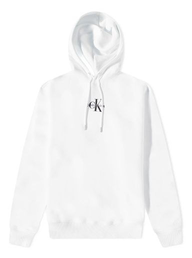 Pulover CALVIN KLEIN Monologo Hoody Bela | J30J323749YAF