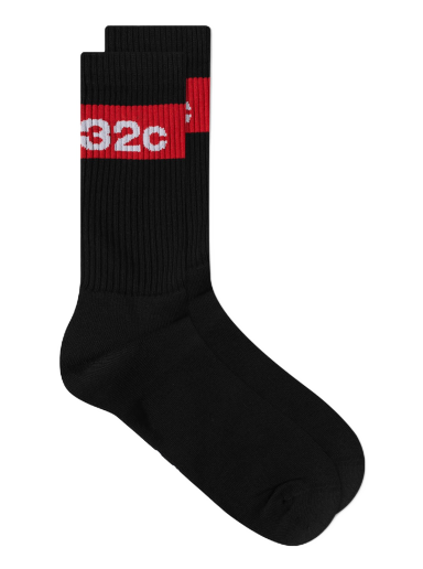 Nogavice 032C Tape Logo Sock Črna | SS23-A-1010